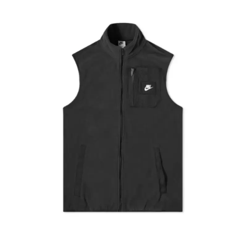 DQ5105-045 Giacca/Gilet in Pile Nero - XS