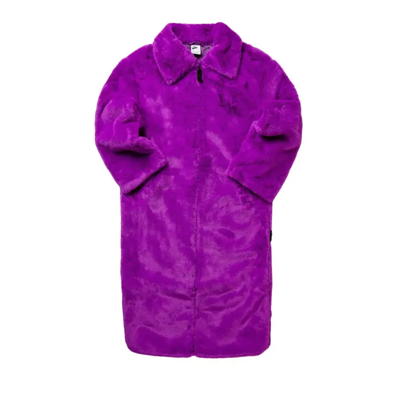 DQ6838-551 Giacca Lunga Plush Faux Fur Donna - XS