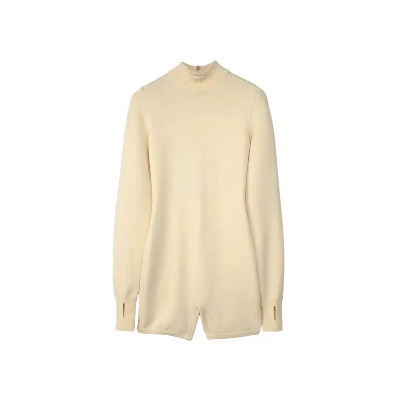 DR5403-113 Bodysuit in Lana "Every Stitch Considered" Donna - Coconut Milk - XXS