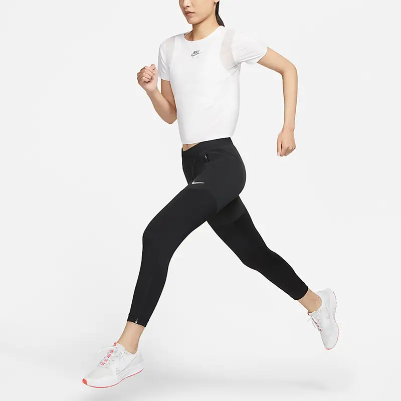 Nike Collant da Corsa Fitness Donna Nero Dri-FIT Essential miniatura 4