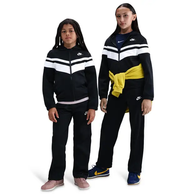 Dri-fit Hooded Tracksuit Bambini - Tute da ginnastica Nero - di cotone Black