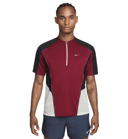 Nike Dri-FIT Retro - maglia running uomo rossa