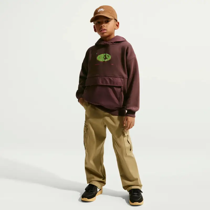 Drill top allenamento per bambini Nike SB Marron