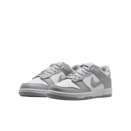 Dunk Childrens Basketball Shoes White Light Smoke Gray Teenagers FB9109-123 EU 39
