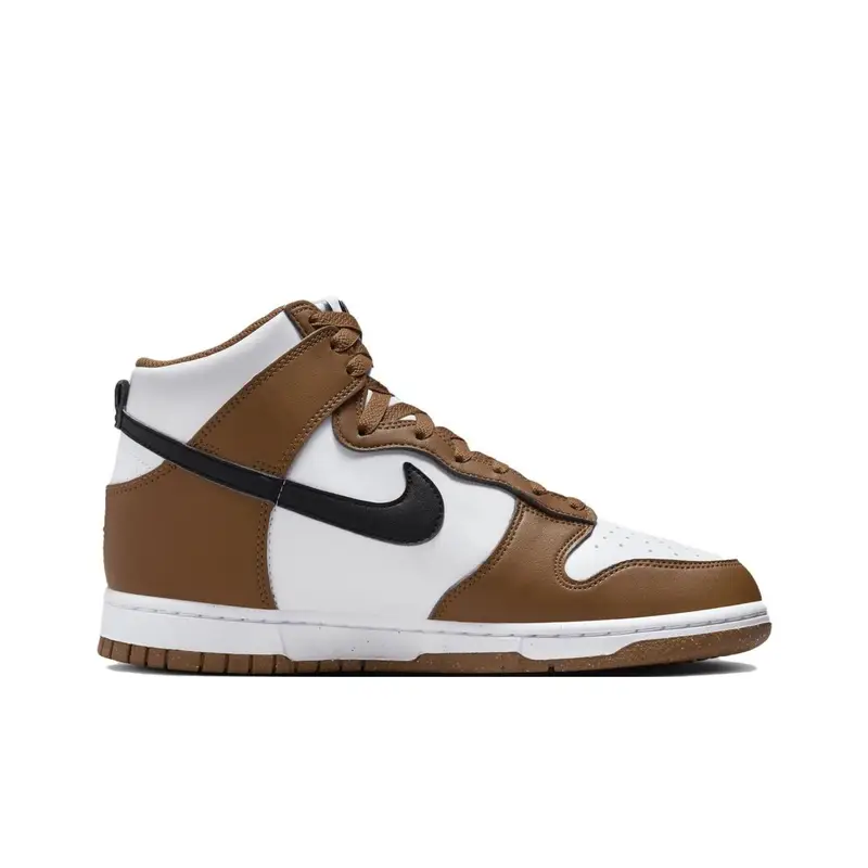Dunk High Next Nature Light British Tan Sneakers da Donna Marrone Bianco Nero FV5960-200 36 miniatura 4