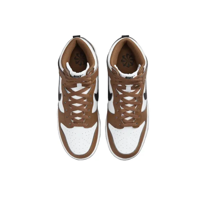 Dunk High Next Nature Light British Tan Sneakers da Donna Marrone Bianco Nero FV5960-200 36 miniatura 5