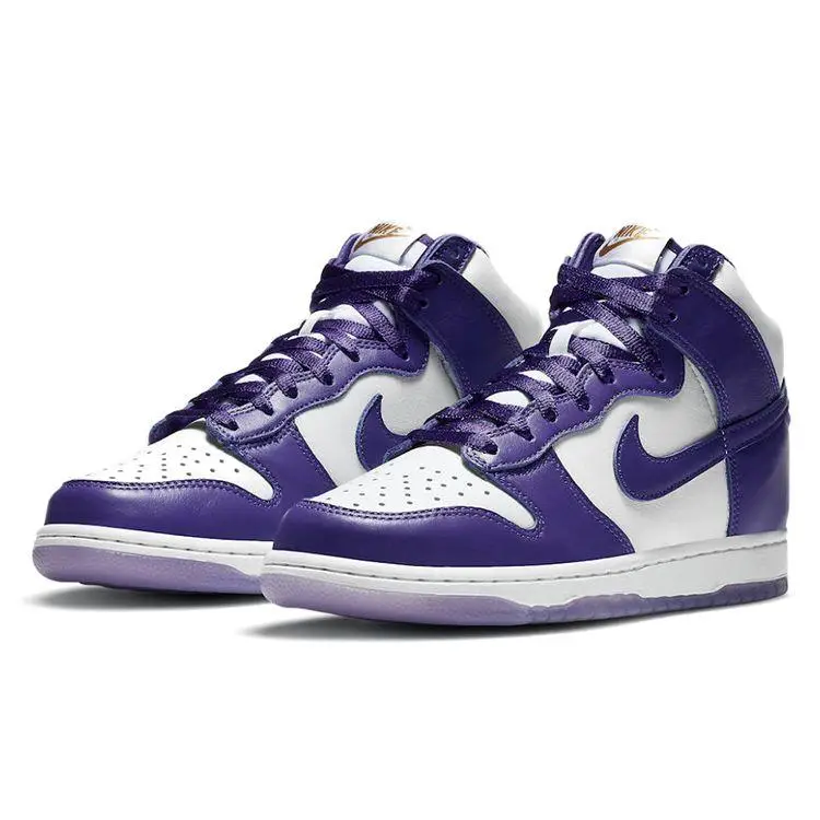 Nike Dunk High Varsity viola Sneakers Donna Bianco e Viola miniatura 4