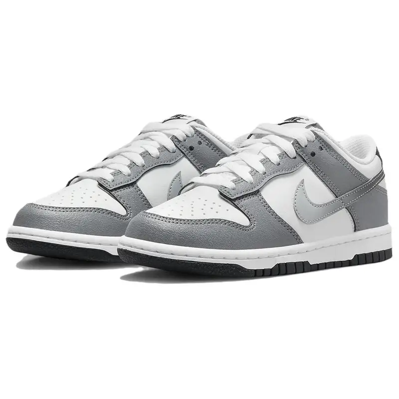 Dunk Low Grigio Freddo (GS) Sneaker da Bambino Summit-White Bianco Light-Smoke-Grey HM9617-001 36.5 miniatura 3
