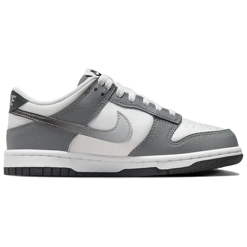 Dunk Low Grigio Freddo (GS) Sneaker da Bambino Summit-White Bianco Light-Smoke-Grey HM9617-001 36.5 miniatura 4
