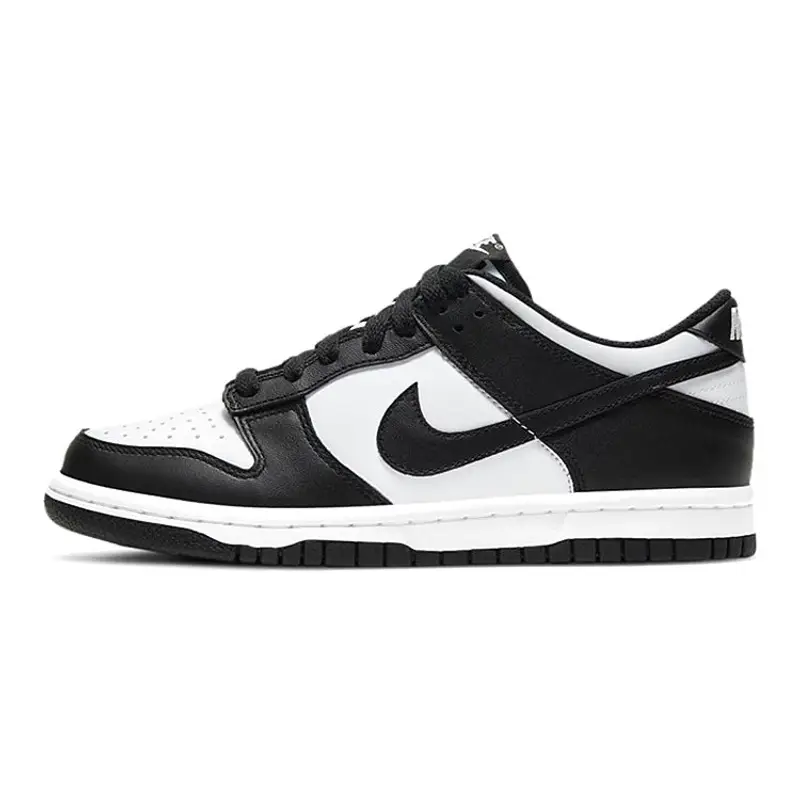 Nike Dunk Low GS Nero Bianco Bambini Sneakers CW1590-100 38.5