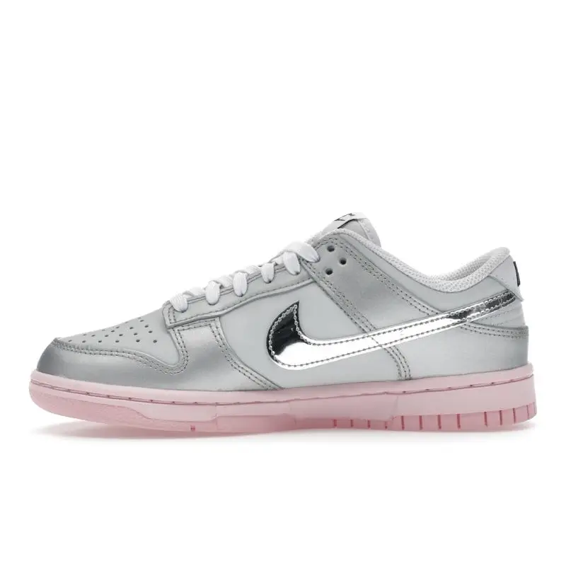 Nike Dunk Low LX Sneakers da Donna Grigio e Rosa miniatura 5