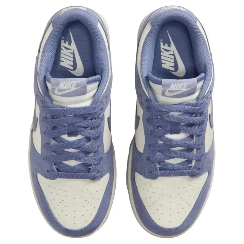 Dunk Low Mini Swoosh - World Indigo Sneakers da Donna Viola Vela Argento Metallizzato IB4417-103 35.5 miniatura 3