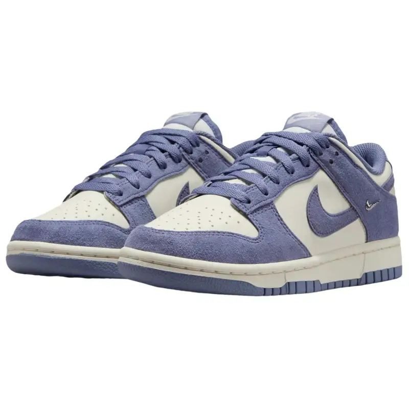Dunk Low Mini Swoosh - World Indigo Sneakers da Donna Viola Vela Argento Metallizzato IB4417-103 35.5 miniatura 5