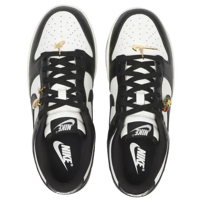 Nike Dunk Low Pacchetto Charm Ciliegia - Panda Sneakers da Donna Nero miniatura 2