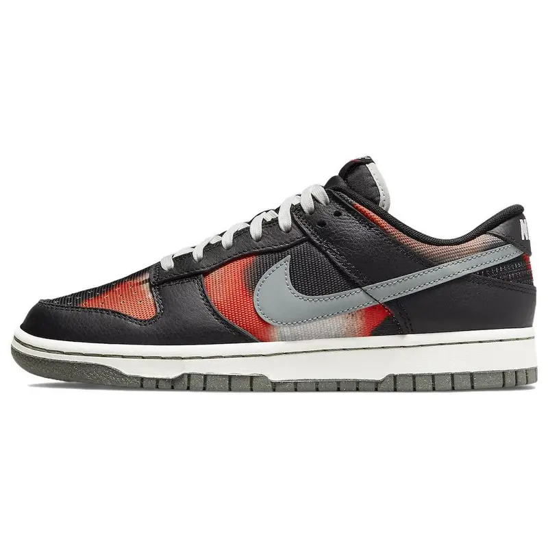 Dunk Low Pacchetto Graffiti - Nero Rosso Sneakers da Uomo DM0108-001 38 5
