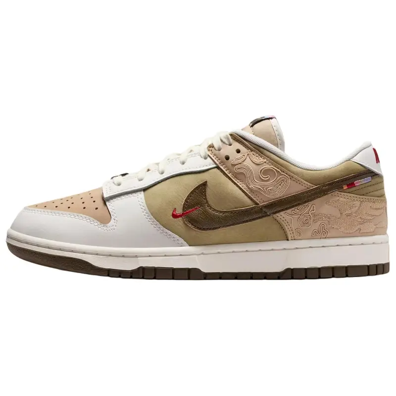 Dunk Low Pegasus Pack - Lino Fantasma Scarpe da Ginnastica da Uomo Multicolor Neutro-Oliva Nocciola Scuro IQ1118-220 43