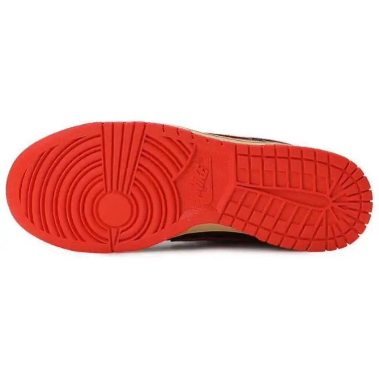 Nike Dunk Low Retro Sneakers marrone e rosso miniatura 3
