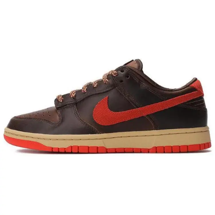 Nike Dunk Low Retro Sneakers marrone e rosso