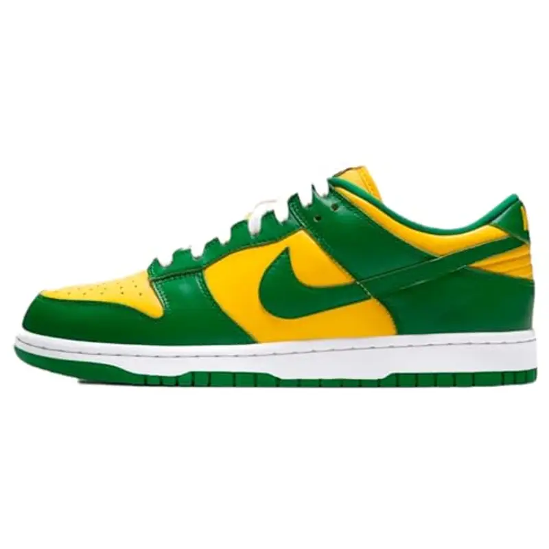 Nike Dunk Low - Scarpe da Uomo Varsity Mais/Pine Green, Taglia 40,5 EU, Varsity Mais Pine Green, 40.5 EU