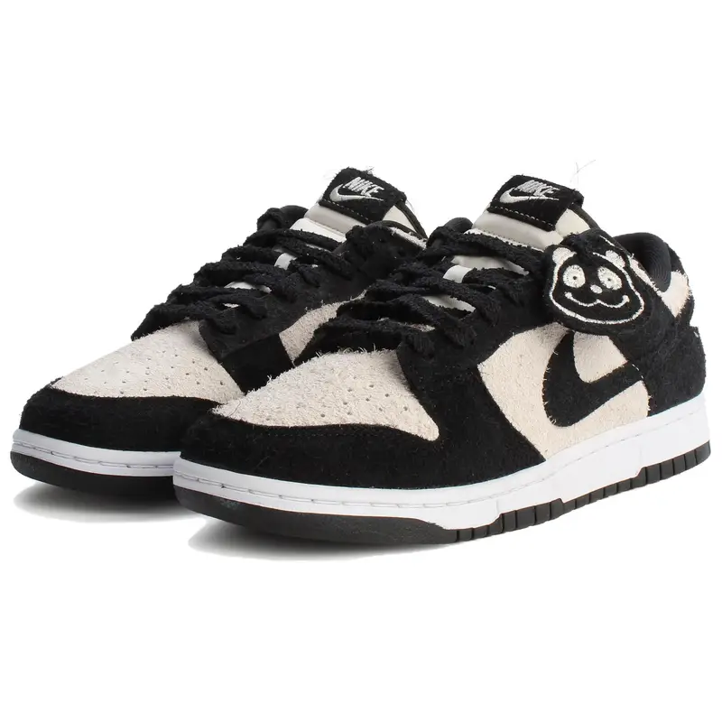 Dunk Low SE Pacchetto Panda-Monium - Sneakers da Uomo in Camoscio Nero Bianco IB2990-100 47 5 miniatura 5