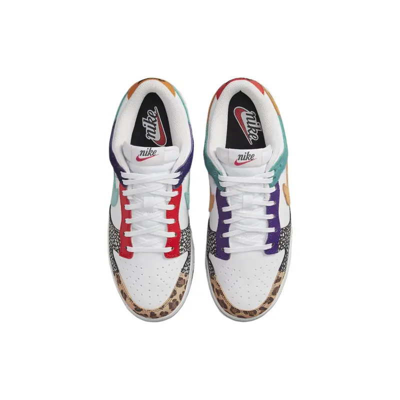 Dunk Low SE Safari Mix Sneakers da Donna Bianco Washed-Teal Electro-Viola DN3866-100 43 miniatura 5