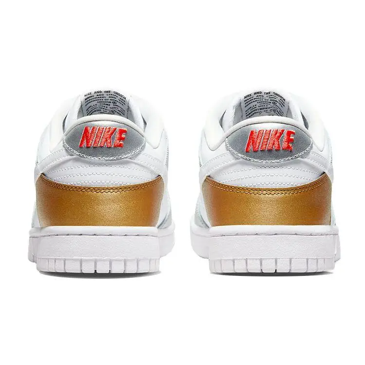 Dunk Low SE Silver Gold Metallic Women Sneakers White Metallic-Gold Metallic-Silver DH4403-700 miniatura 2
