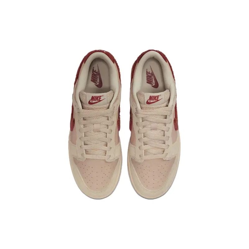 Dunk Low Terry Swoosh Sneakers da Donna Rosa Shimmer Sanddrift DZ4706-200 42 5 miniatura 2