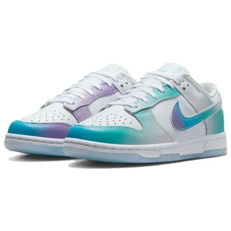 Dunk Low Unlock Your Space Sneakers da Donna Bianco Ghiaccio-Blu Fantasma FJ7743-194 35 5 miniatura 3