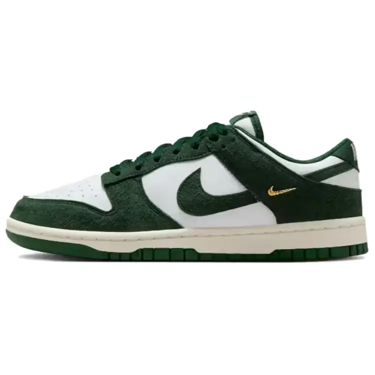 Dunk Low Verde Gola Mini Swoosh Sneakers da Donna Summit-White Vela Oro Metallizzato IB4417-100 39