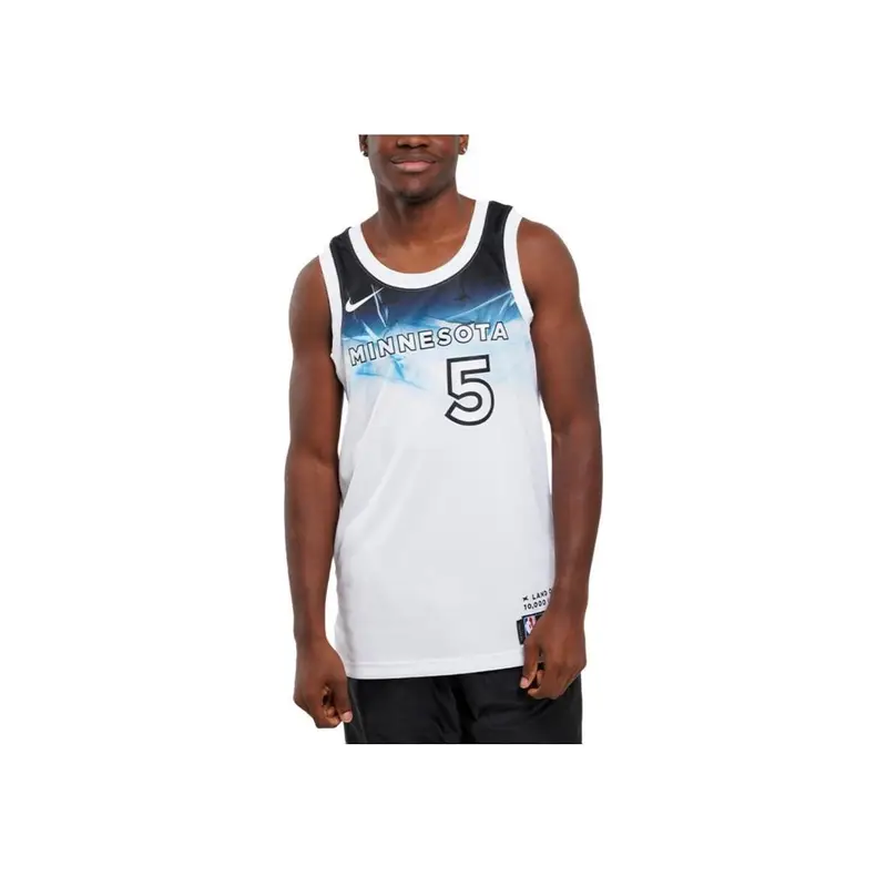 Edwards Timberwolves 24-25 City Edition SW Maglia da Basket Unisex Maglie Bianco FQ4350-100 2XL miniatura 2