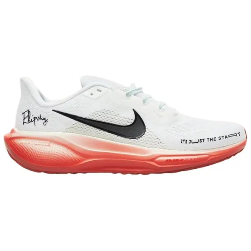 Eliud Kipchoge x Nike Air Zoom Pegasus 41 È Solo L Inizio Sneakers Unisex Bianco Nero Avorio Pallido HJ7037-100 40 miniatura 3