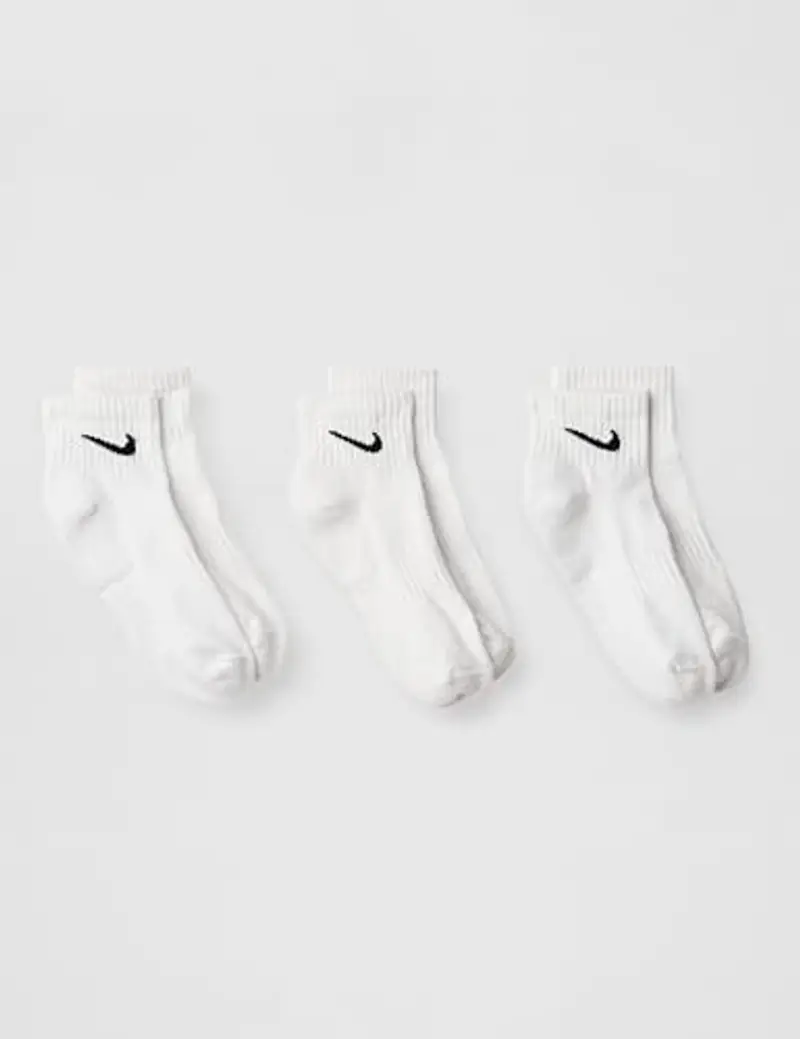 Nike Everyday Cushioned Calzini, Bianco (White/Black), S Uomo miniatura 2