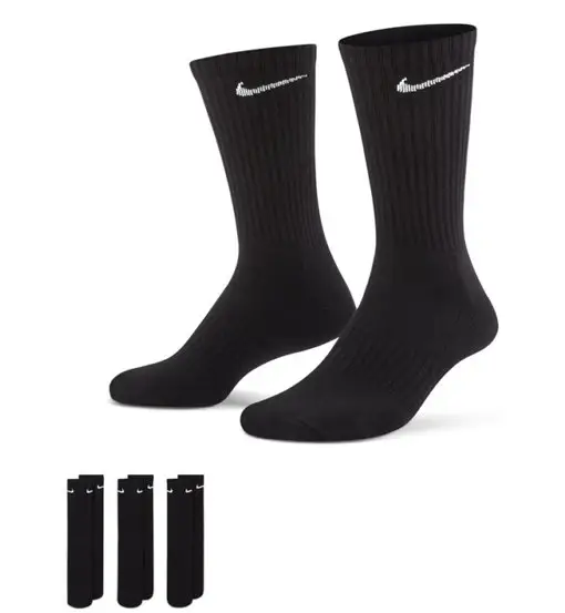 Everyday Cushioned Training Cr - calzini lunghi Black