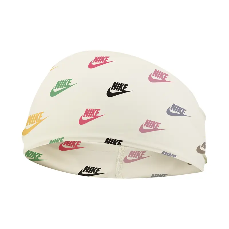 Fascia per capelli con stampa da donna Nike GRAPHIC Beige