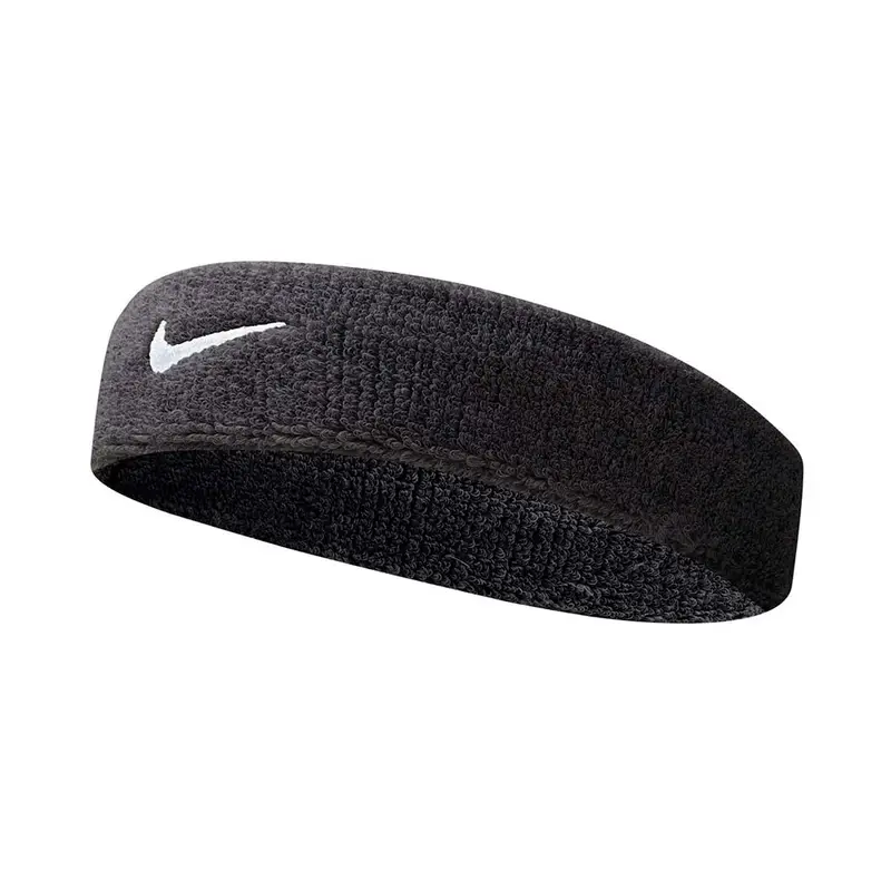 Fascia Tennis Tergisudore Swoosh Nero Bianco Uomo TU