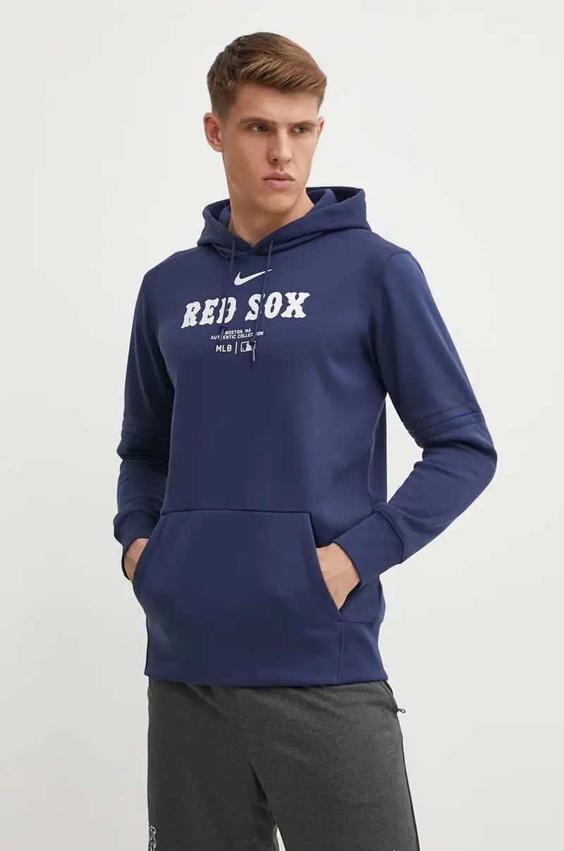felpa Boston Red Sox uomo colore blu navy con cappuccio