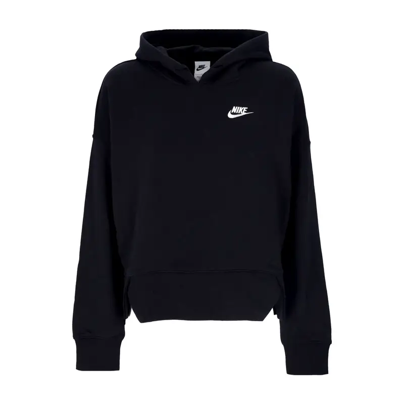 Felpa Cappuccio Donna Sportswear Club Fleece Oversized Hoodie Ssnl Black/white