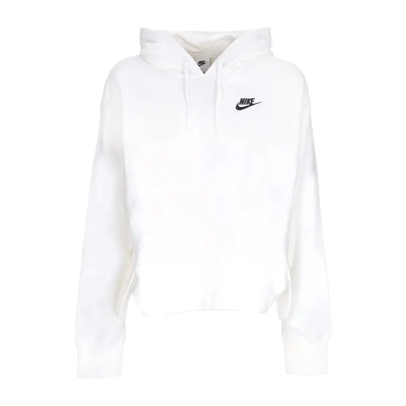 Felpa Cappuccio Donna Sportswear Club Fleece Oversized Hoodie Ssnl White/black