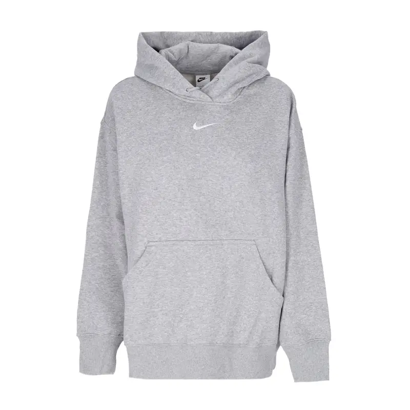 Felpa Cappuccio Donna W Sportswear Phoenix Fleece Oversized Pullover Hoodie Dk Grey Heather/sail