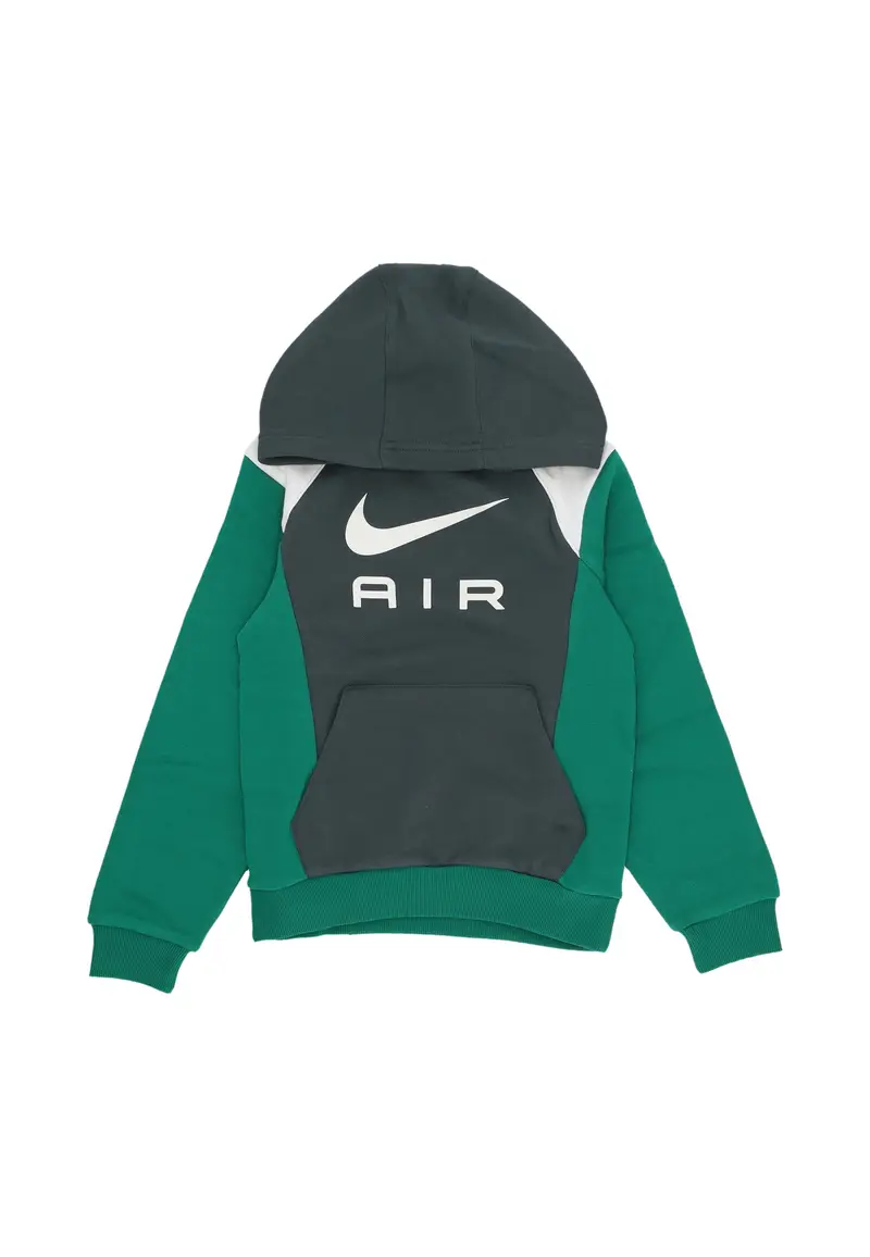 Felpa Cappuccio Ragazzo Air Logo Hoodie Vintage Green/malachite/sail/sail