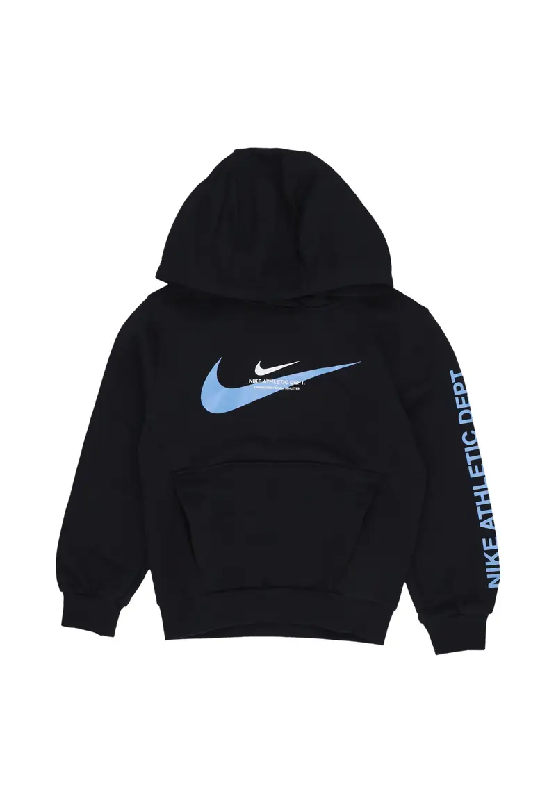 Felpa Cappuccio Ragazzo Fleece Po Hoodie Black