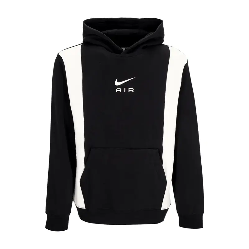Felpa Cappuccio Uomo Air Po Hoodie Fleece Bb Black/black/summit White