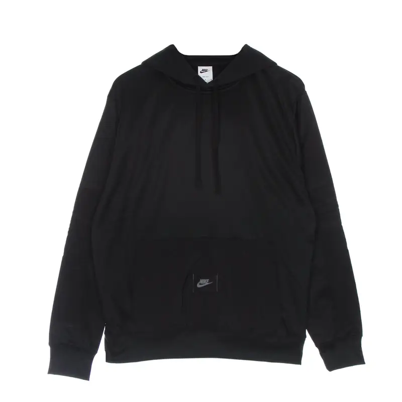 Felpa Cappuccio Uomo Dri Fit Fleece Po Hoodie Black/black/black