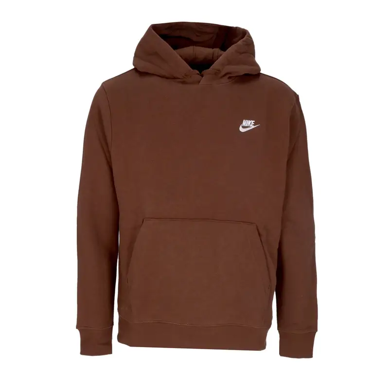 Felpa Cappuccio Uomo Sportswear Club Fleece Hoodie Cacao Wow/cacao Wow/white