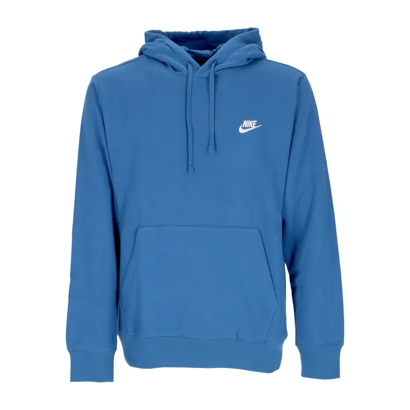 Felpa Cappuccio Uomo Sportswear Club Fleece Hoodie Dk Marina Blue/dk Marina Blue/white