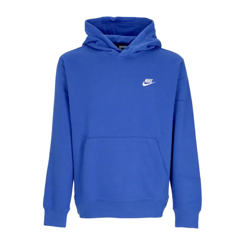 Felpa Cappuccio Uomo Sportswear Club Fleece Hoodie Game Royal/game Royal/white
