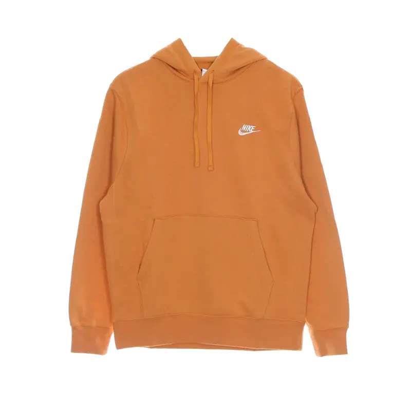 Felpa Cappuccio Uomo Sportswear Club Fleece Hoodie Hot Curry/hot Curry/white