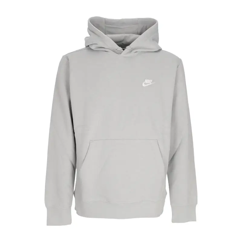 Felpa Cappuccio Uomo Sportswear Club Fleece Hoodie Lt Smoke Grey/lt Smoke Grey/white