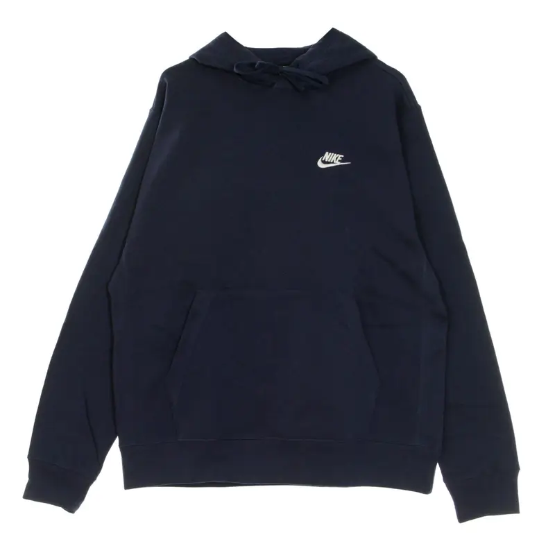 Felpa Cappuccio Uomo Sportswear Club Fleece Hoodie Midnight Navy/midnight Navy/white