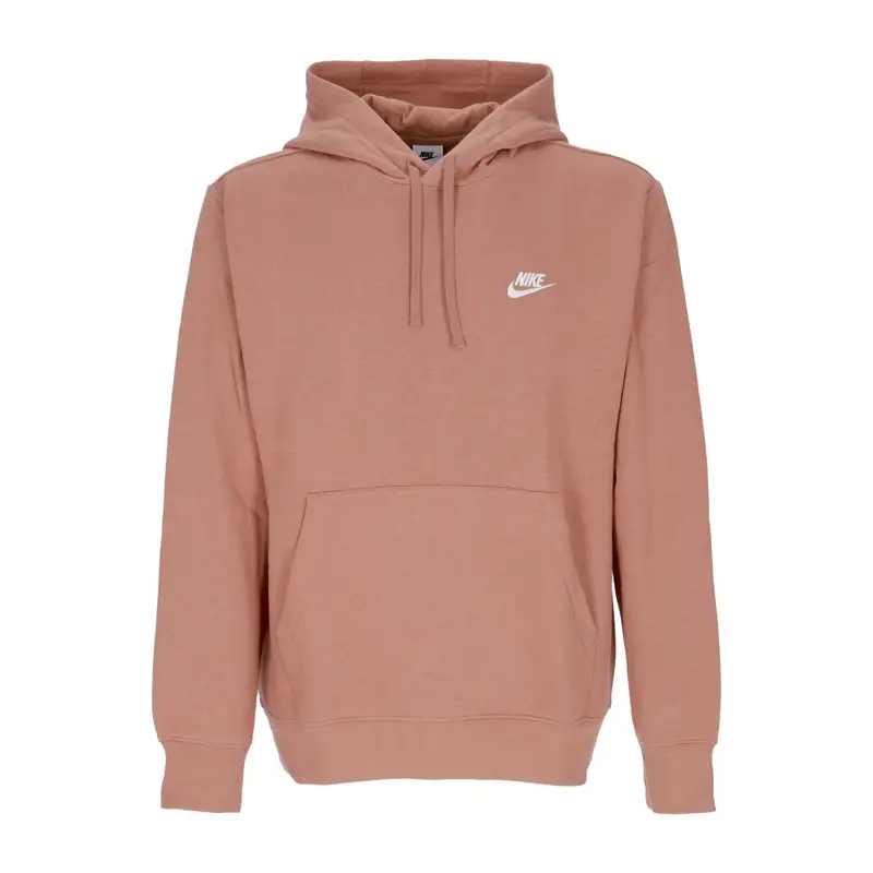 Felpa Cappuccio Uomo Sportswear Club Fleece Hoodie Mineral Clay/mineral Clay/white